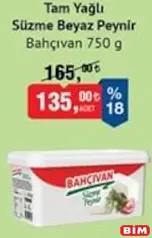 BAHÇIVAN TAM YAĞLI SÜZME BEYAZ PEYNİR 750 G BAHÇIVAN TAM YAĞLI SÜZME BEYAZ PEYNİR 750 G